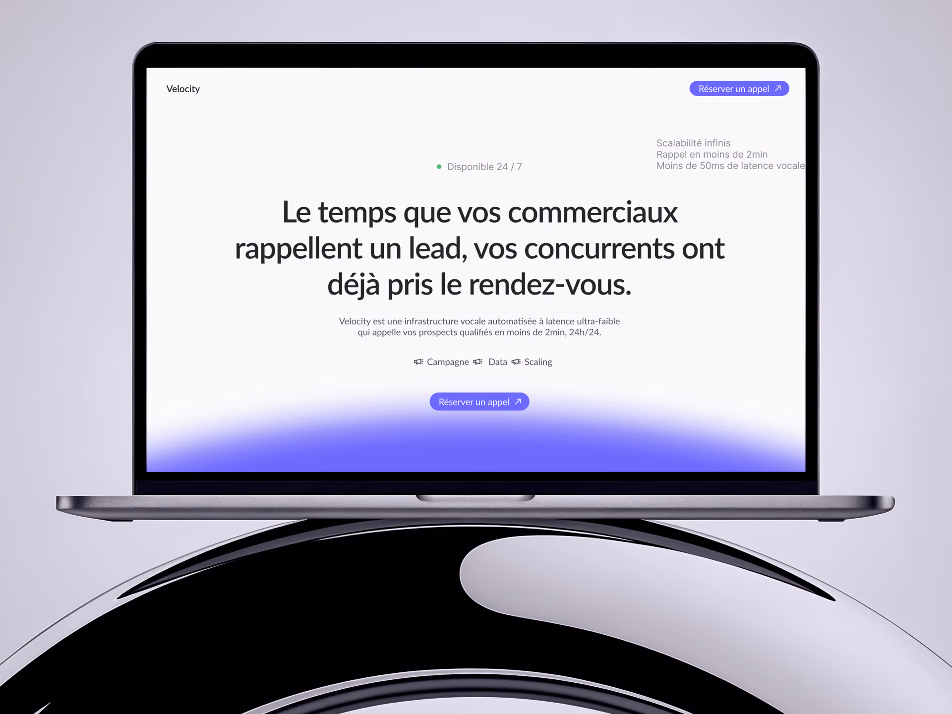 Aperçu du site Velocity